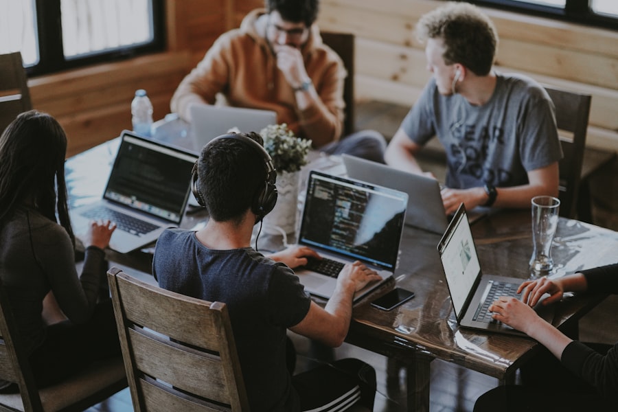 Product team reviewing digital work